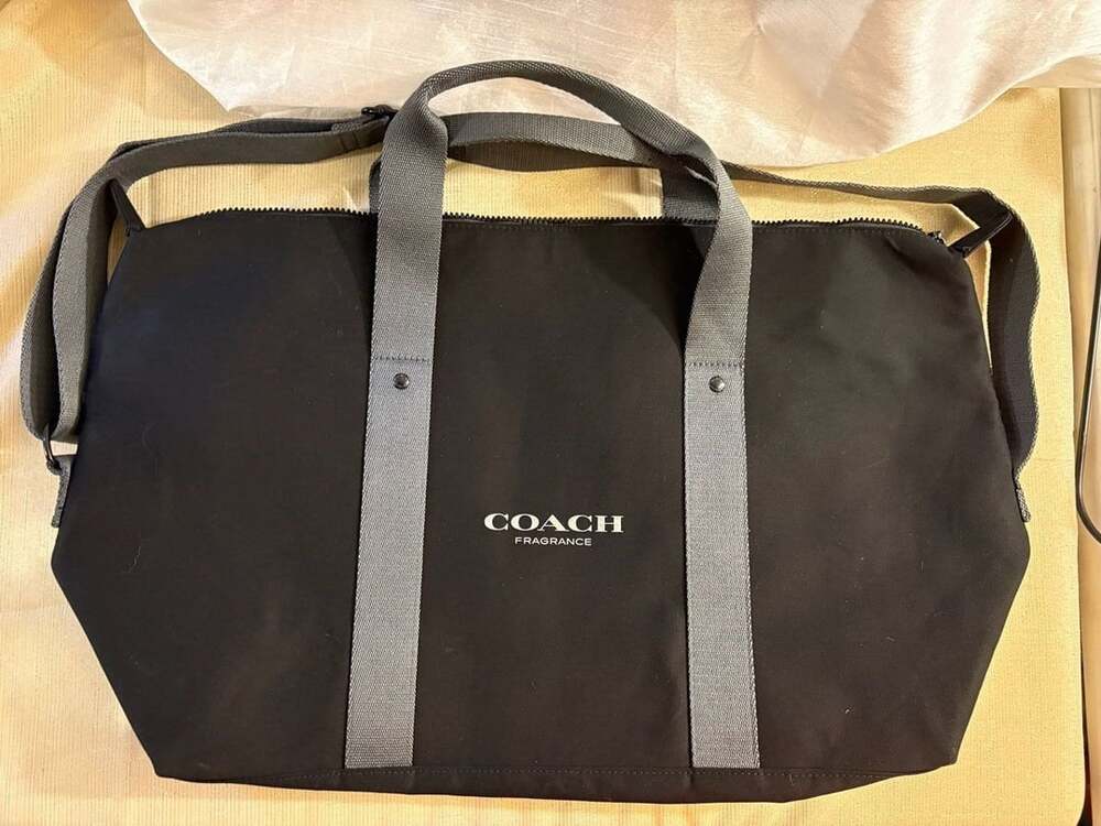 Coach Fragrance Black Travel Weekender Duffle Bag